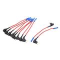 10pcs Universal Mini Add-A-Circuit Blade Style ATM Tap Low Car Fuse Holder