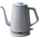 Kettles,1000W Gooseneck Kettle, 220V Stainless Steel Kettle Household Classic Teapot 1000Ml Auto Power-Off Protection Water Boiler/White vision