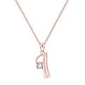 Letter Diamond Choker Necklace, Rose Gold Plated Cubic Zirconia Initial Necklace, Personalized Initial Necklaces for Women, Valentine's Day Birthday Anniversary Jewelry Gift for Mom Wife Girls Her ( C