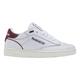 Reebok Unisex-Adult Club C Bulc Sneaker, White/Burgundy/Chalk, 6 Women/6 Men