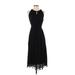 Club Monaco Casual Dress - Midi: Black Solid Dresses - Women's Size 00