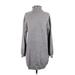 Forever 21 Casual Dress - Sweater Dress: Gray Dresses - Women's Size Small