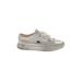 Lacoste Sneakers: White Solid Shoes - Women's Size 5 1/2 - Round Toe