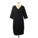 MM. LaFleur Casual Dress - Shift: Black Solid Dresses - New - Women's Size 2 Plus