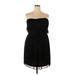 Adrianna Papell Casual Dress: Black Solid Dresses - Women's Size 50