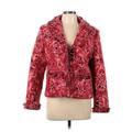 Wool Blazer Jacket: Red Snake Print Jackets & Outerwear - Women's Size Large