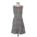 Maeve Casual Dress - A-Line: Gray Fair Isle Dresses - Women's Size 4