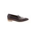Everlane Flats: Slip-on Chunky Heel Classic Burgundy Print Shoes - Women's Size 11 - Almond Toe
