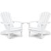 WINSOON All Weather HIPS Outdoor Plastic Adirondack Chairs Set of 2