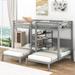 Triple Bunk Bed, Twin XL over Twin & Twin, Guardrail