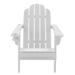 HDPE Plastic Adirondack Chair with Cup Holder and Umbrella Hole