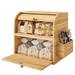 Loon Peak® Dayjon Food Storage Container Set Wood in Brown | 14.2 H x 14.95 W x 9.8 D in | Wayfair 351C8618A3CE4D7D98B643BE3B4828CC