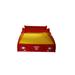 Zoomie Kids Hailie Platform Bed Wood in Red | 23.6 H x 82.7 W x 41.6 D in | Wayfair 988ED62554D54F04B35503276CF84EFC