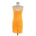 H&M Casual Dress - Mini: Orange Dresses - New - Women's Size Medium