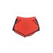 Under Armour Athletic Shorts: Red Color Block Activewear - Women's Size Medium