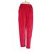 Lizsport Casual Pants - High Rise Harem Pant Pegged: Red Bottoms - Women's Size P Petite