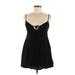 Wild Fable Casual Dress - Party Plunge Sleeveless: Black Solid Dresses - Women's Size Medium