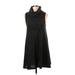 American Eagle Outfitters Casual Dress - Mini High Neck Sleeveless: Black Dresses - Women's Size Small
