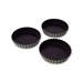 Matfer Bourgeat 331613 Exopan 4 1/8" Round Fluted Tartlet Mold w/ Removable Bottom - Non-Stick, Steel