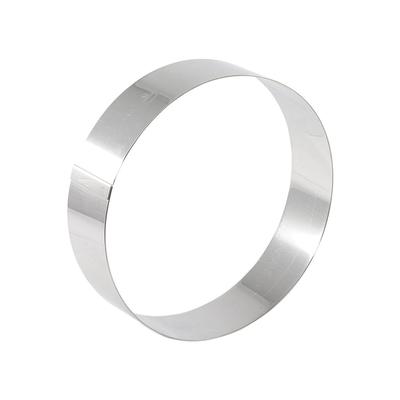 Matfer Bourgeat 371410 9 1/2" Round Mousse Ring, Stainless Steel