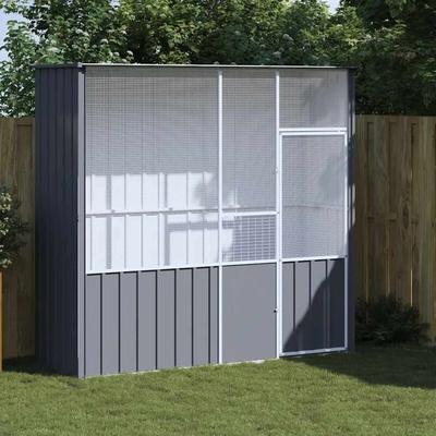 Vidaxl - Voliere Anthrazit 215x78x200 cm Verzinkter Stahl 133348