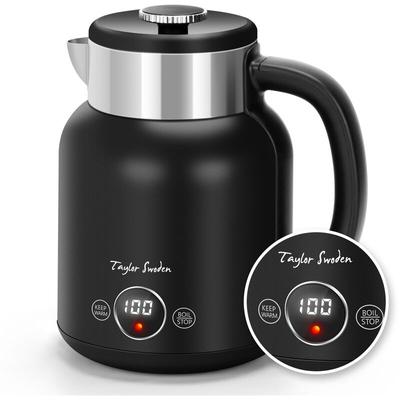 Taylor Swoden - Wasserkocher Edelstahl mit Temperatureinstellung, 2200 w, 1,7 l, , LED-Anzeige, 1