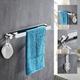 porte-serviettes / étagère de salle de bain nouveau design / autocollant / créatif contemporain / moderne acier inoxydable 1pc - salle de bain simple / 1 porte-serviette mural(uniquement couleur b chrome)