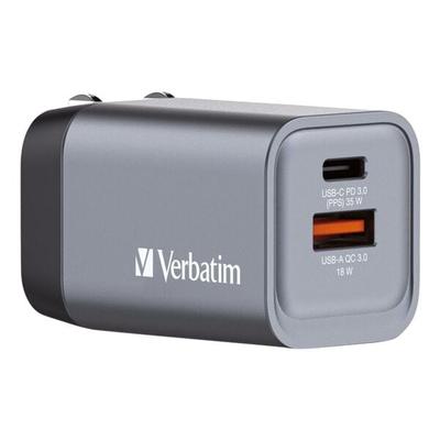 Verbatim USB-Ladegerät 2-in-1 mit GaN-Technologie 35 W