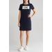 Block Logo Stretch Cotton T-shirt Dress