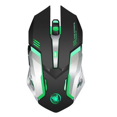 HXSJ M10 2.4Ghz Wireless Gaming Mouse 2400dpi Built-in Battery Rechargeable 7 Color Backlight Breathing Comfort Gamer Mice