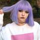 The Owl House Amity Blight Wigs Purple Bob Wigs Straight Purple Wig with Hair Bangs Short Bob Wigs Shoulder Length Bob Wig Synthetic Hair for Women Cosplay Wig Halloween Wigs