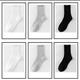 6 Paar Herbst neue Herren- und Damen-Mid-Tube-Baumwollsocken einfarbige kurze elastische Socken im Campus-Stil All-Match-Sportstrümpfe