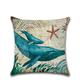 1pc Throw Pillow Cover Ocean Tutle Animal Zipper Traditional Classic Outdoor Cushion for Sofa Couch Bed Chair