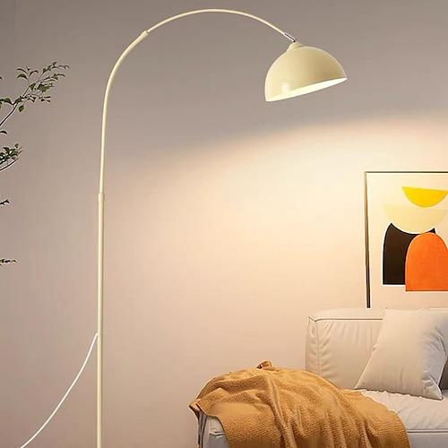 Bogenlampe – höhenverstellbar 180 cm E26/E27 Bogenlampe, Stehlampe schwarz weiß Bogen-Stehlampe 110–240 V