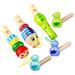 Cartoon Bird Whistle Lovely Instrument Toy Children Plaything Wooden Pvc Baby 6 Pcs