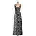 BB Dakota Casual Dress - Maxi: Black Graphic Dresses - Women's Size X-Small