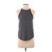 Lululemon Athletica Active Tank Top: Gray Print Activewear - Women's Size 2