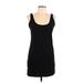 Atmosphere Casual Dress - Mini Scoop Neck Sleeveless: Black Print Dresses - Women's Size 12