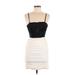 Alice + Olivia Casual Dress - Party Square Sleeveless: Ivory Solid Dresses - New - Women's Size 6