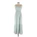 Jessica Simpson Casual Dress - A-Line Scoop Neck Sleeveless: Green Dresses - Women's Size Medium