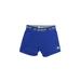 Adidas Athletic Shorts: Blue Solid Activewear - Women's Size Medium