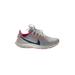 Nike Sneakers: Gray Color Block Shoes - Women's Size 8 - Almond Toe