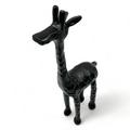Black Decorative Metal Aluminum Giraffe Home Decor Sculpture 5 in x 2.5 in x 13 in by 90210 Kitchen and Bath