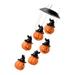 Led Pumpkin Wind Chimes Solar Pumpkin Lights Waterproof Mobile Wind Bells Hanging Holiday Wind Lamp for Garden Lawn Patio Balcony Porch