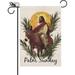 Palm Sunday Garden Flag Religious Faith Hope Double Sided For Outside Grace Peace Dove Christian Religion Easter Outdoor Yard Decor 12.5 x 18 Inch