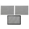 3 Pcs Barbeque Mats for Grill Bbq Grilling Mat Bbq Grill Mat Outdoor Bbq Gridded Barbecue Mat Non Stick Outdoor