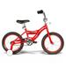 Tracer Rocky 16 Inch Kids Bikes with Training Wheels - Red