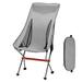 SHALLWE Ultralight High Back Folding Camping Chair Upgraded All Aluminum Frame for Adult Built-in Pillow Side Pocket & Carry Bag Compact & Heavy Duty for Outdoor Backpacking(Silver)