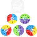 Fraction Circles Set Fraction Pieces Educational Math Manipulatives Learning Games Montessori Early Learning Toys for Elementary School Kids Children