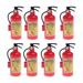 Fire Extinguisher Water Gun 8 Pcs Simulation Toy Car Toys Household Spray Interactive for Kids Childrens Gifts Red Plastic